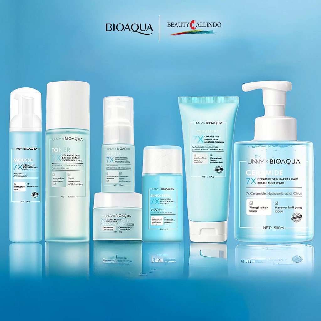 BIOAQUA 7X Ceramide Repair Barrier Skincare Moisturizer - Toner - Serum - Cleanser - Body Wash