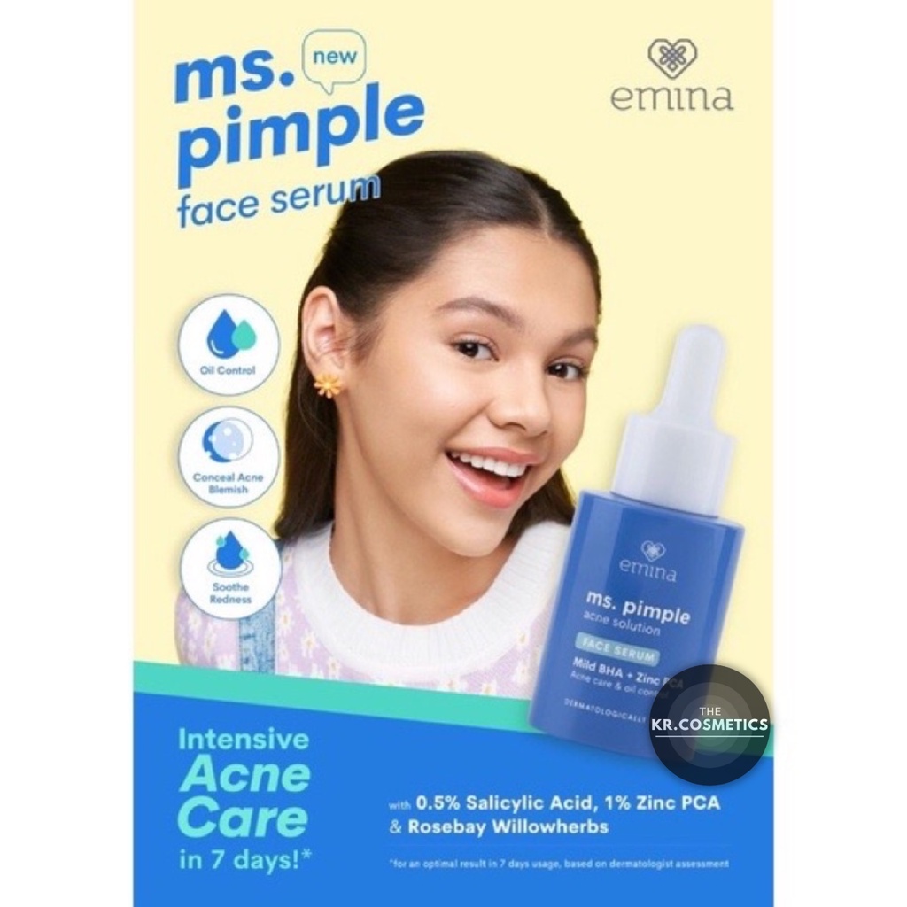 EMINA Ms. Pimple Acne Solution Face Serum Serum Wajah ber Jerawat 30 ml