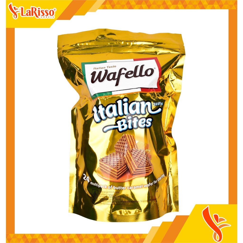 

ROMA WAFELLO POUCH ITALIAN BITES 228GR BUTTER CARAMEL