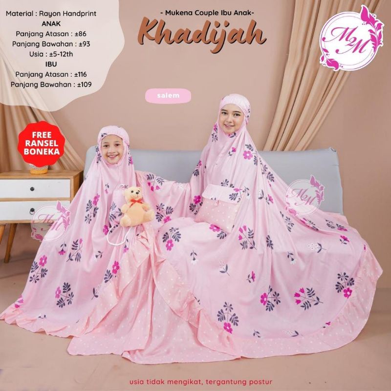 KHADIJAH MUKENA Couple Ibu Anak By M2M