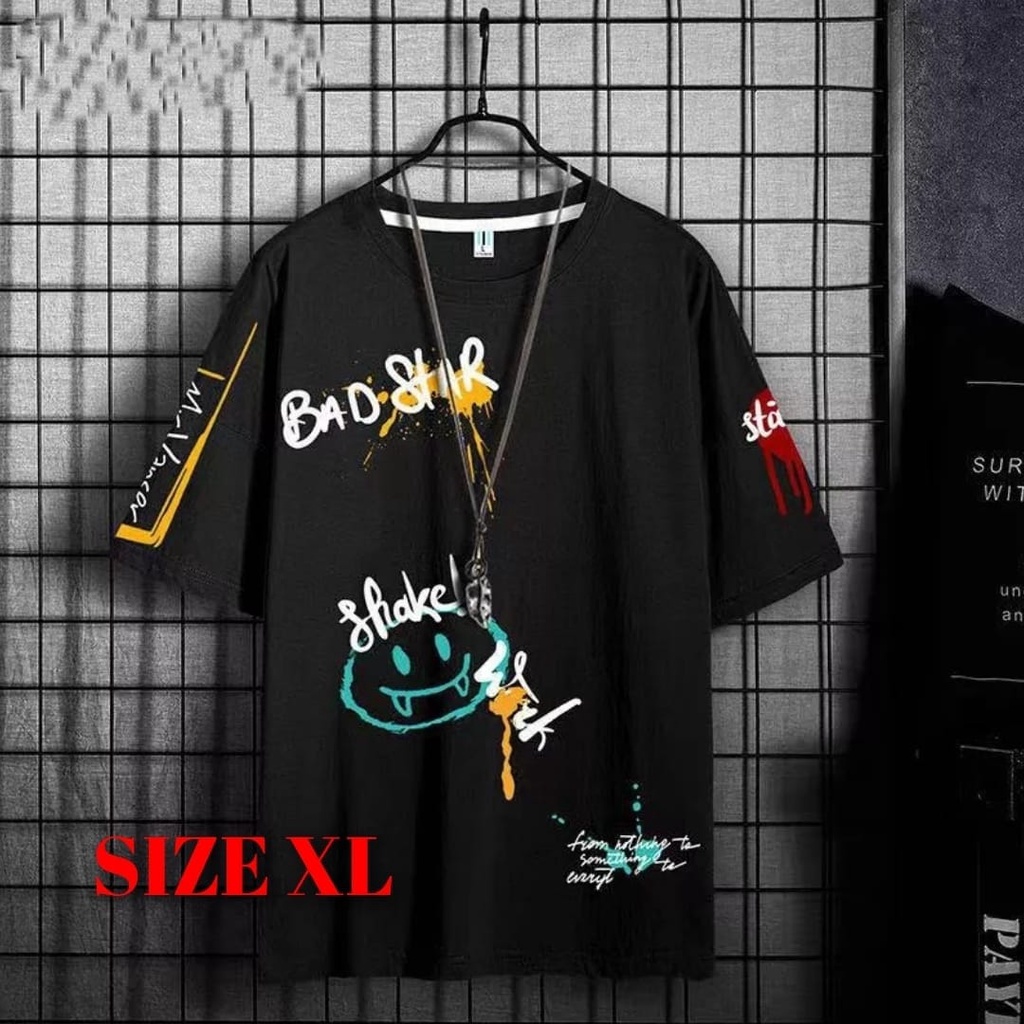 BAJU OVERSIZE M|L,XL KAOS DISTRO BAJU UNISEX STAR KAOS BANDUNG-ANIMOS