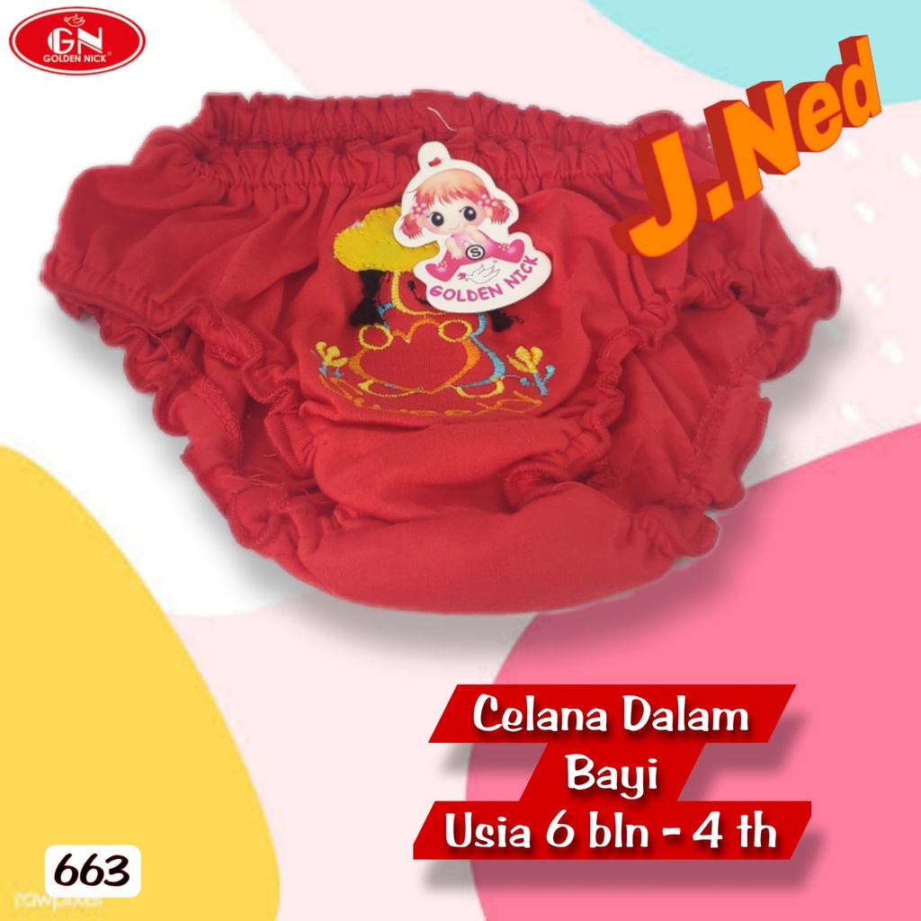 J663 CD ANAK BAYI WANITA GOLDEN NICK USIA 6BLN SAMPAI 4TH