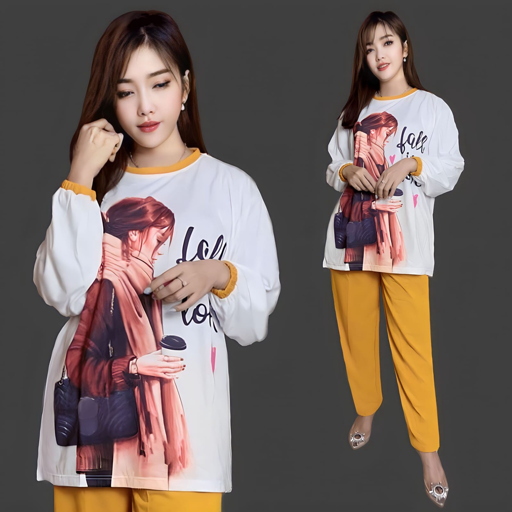 ONESET CELANA ATASAN OVERSIZE VIRAL FALLIN