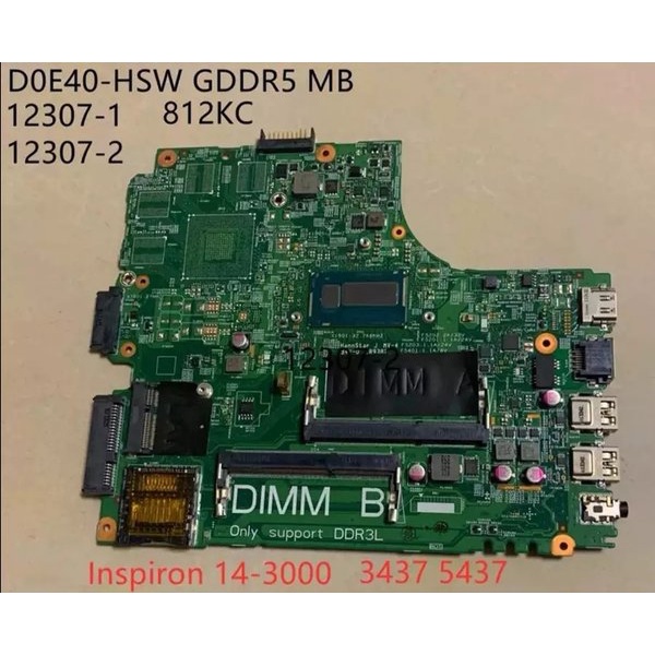Motherboard Dell Inspiron 3437 5437 Core I5 Mainboard Inspiron 14-3000 Terbaru Murah Bagus