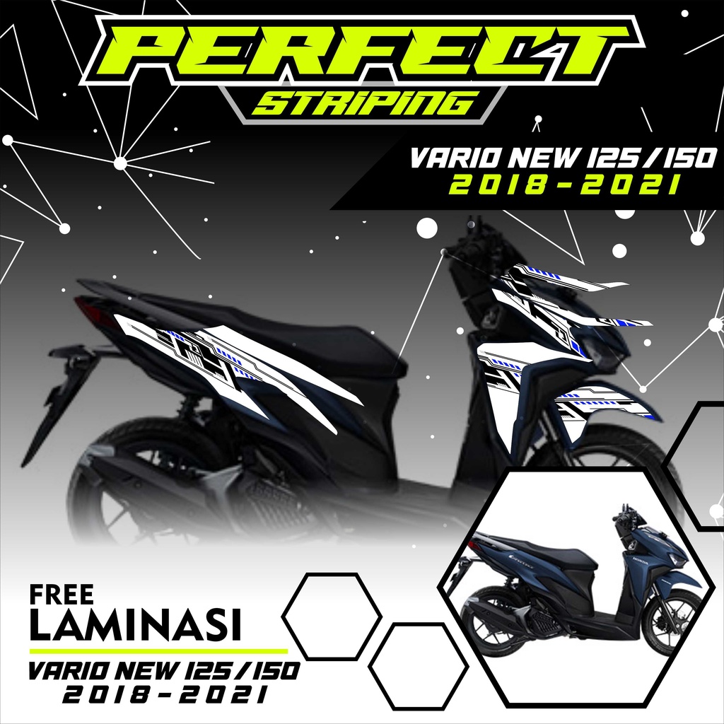 Striping Stiker Motor VARIO 125/150 NEW 2018 - 2021 Sticker List Vario 125/150 FI 2019 - 2021