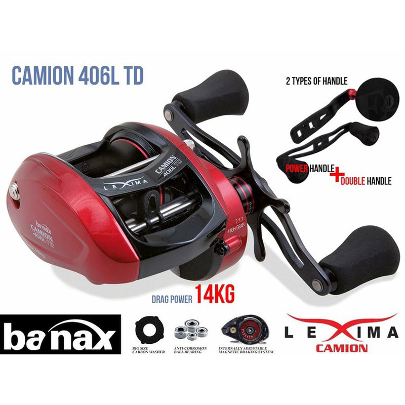 Reel BC Banax Lexima Camion 305L TD Made in Korea Double Handle