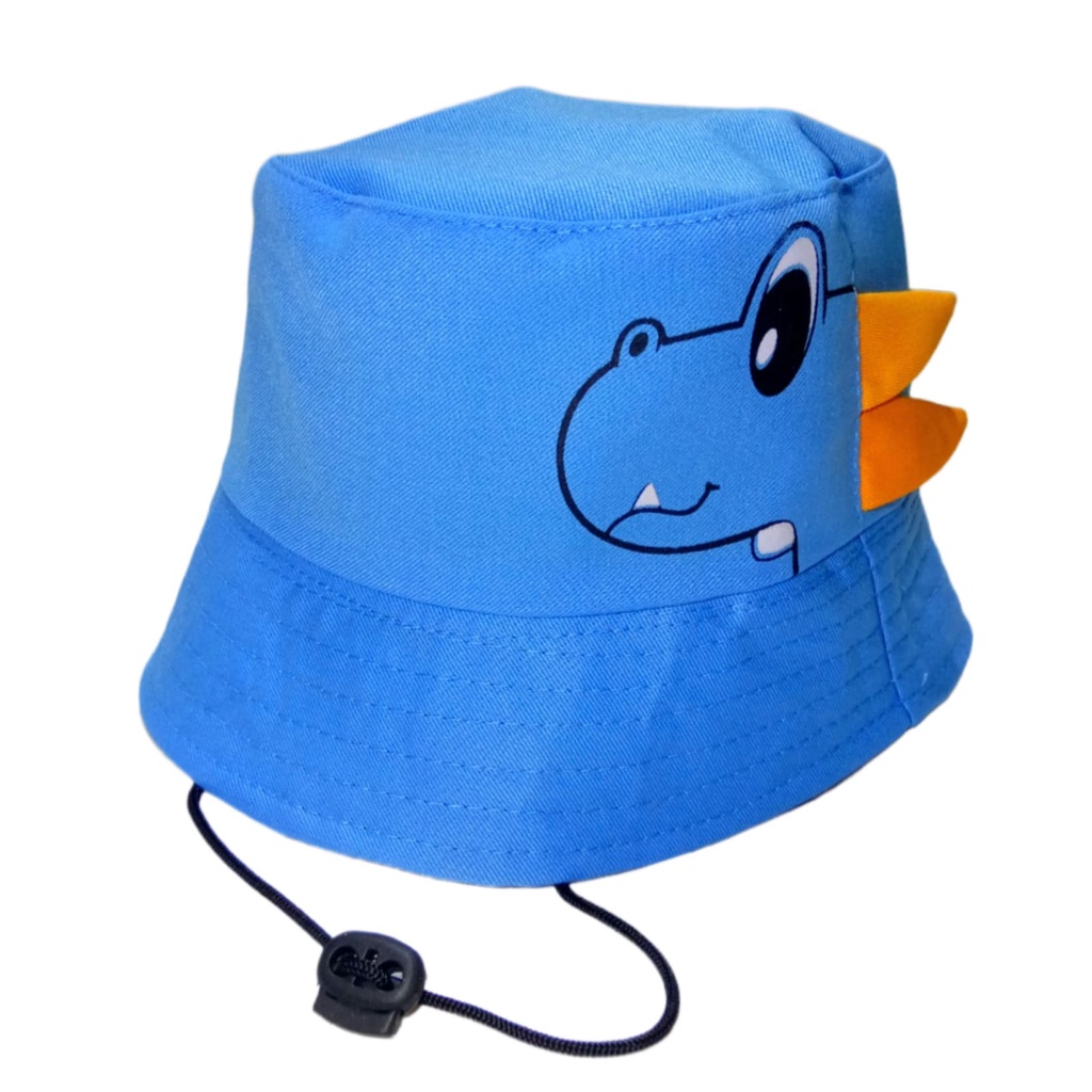 BUCKET HAT DINO TOPI BUCKET DINO USIA 1-8 TAHUN MODEL LUCU IMUT KUALITAS PREMIUM