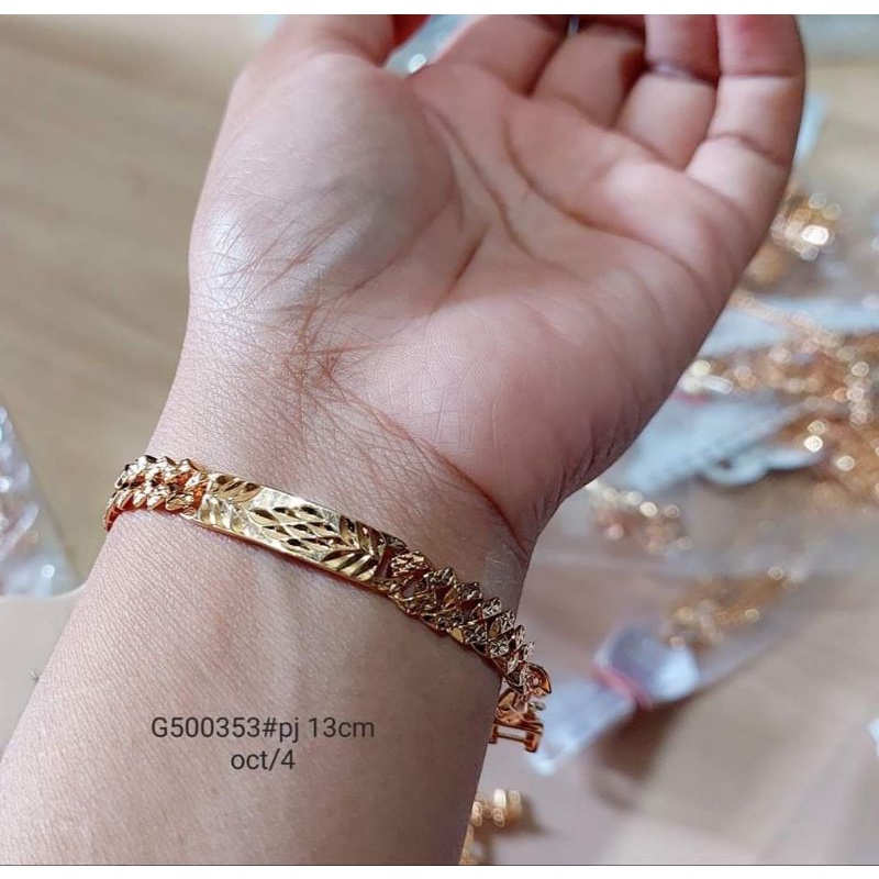 Gelang Rantai plat polos anak