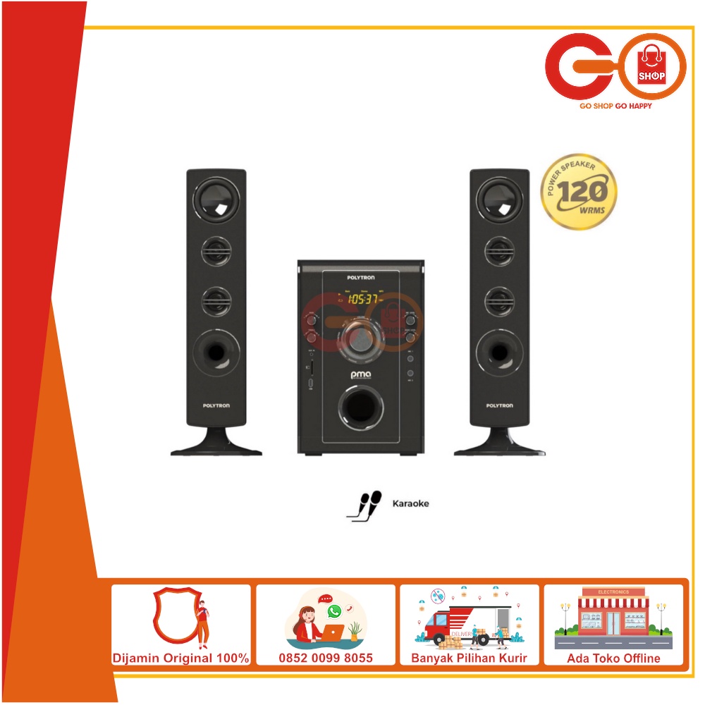 POLYTRON Bluetooth Speaker Multimedia Karaoke  9PMA526 /B 9526 /B