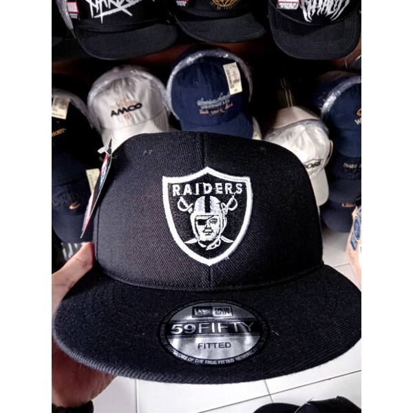 Snapback Raiders Black Keren