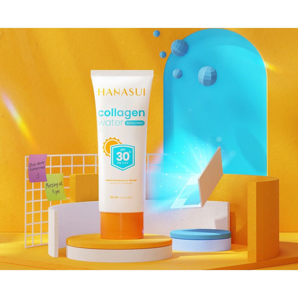 HANASUI WATER COLLAGEN SUNSCREEN SPF 30 / BARU BPOM