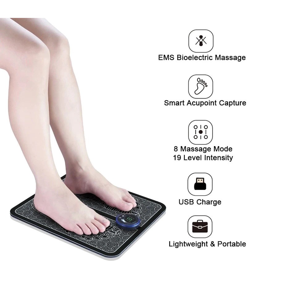 alat pijat kaki elektrik akupuntur EMS foot massager recharge - YS Shop