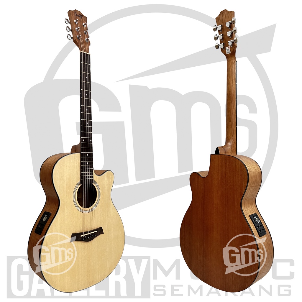 ORIGINAL!!! Gitar Akustik Elektrik Import Merk Cowboy GWC-235 NA GWC 235NS Equalizer Tuner AW-6