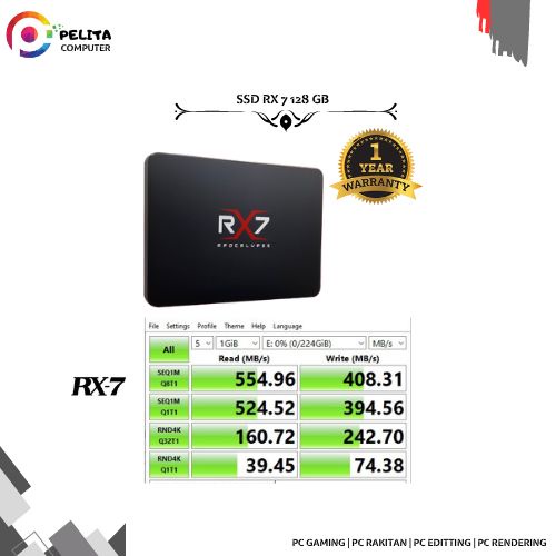 SSD RX7 128GB SATA 2.5&quot; GARANSI RESMI