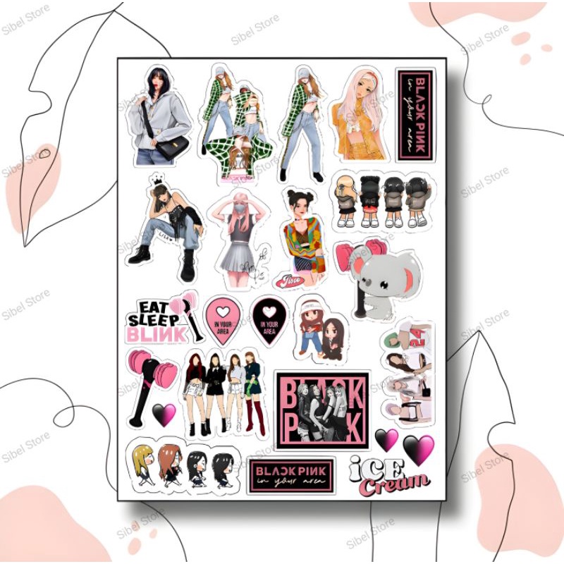 

Sticker Tumbler, Laptop, Case HP, Notebook Unik & Lucu Blackpink