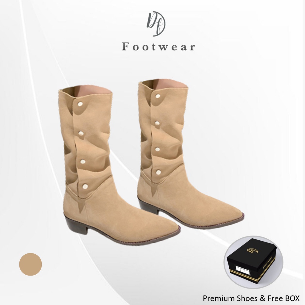 [DF FOOTWEAR] DF 649 Sepatu Boots Wanita Import Premium Quality