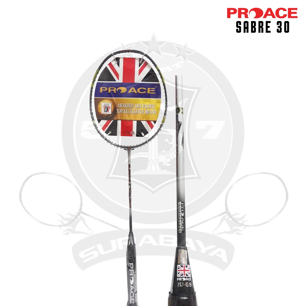 Raket Badminton Original Pro Ace Sabre 30 Bonus Komplit