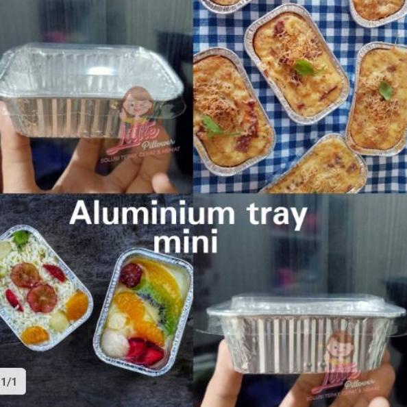 Banyak Dipakai.. (ISI 100PCS - BX984 + TUTUP) tray aluminium panggang/Tray kue panggang/Tray aluminium