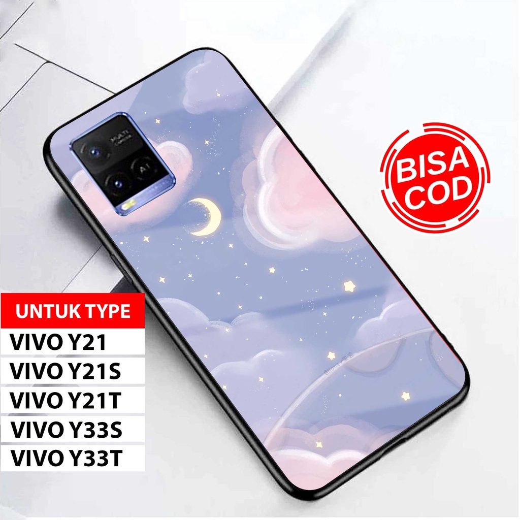 Case VIVO Y21S Y21 Terbaru - Gsc case [ AWAN PASTEL ] VIVO Y33S Y33T - Case Hp - Casing Hp - Softcas