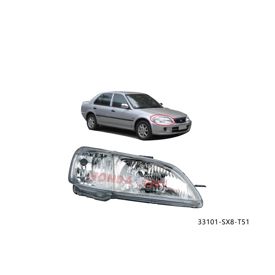 Aveiro shop - lampu depan city z 1999 2000 2001 2002 head lamp city z 1999 2000 2001 2002 lampu depa