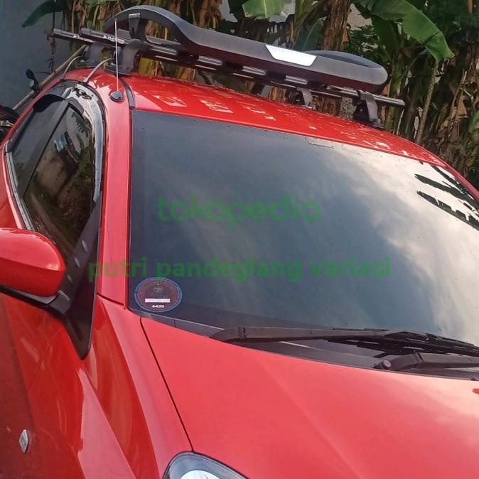 Roof Rack Bagasi Atas Mobil Honda Brio Merk Hummer+Cross Bar Platinum