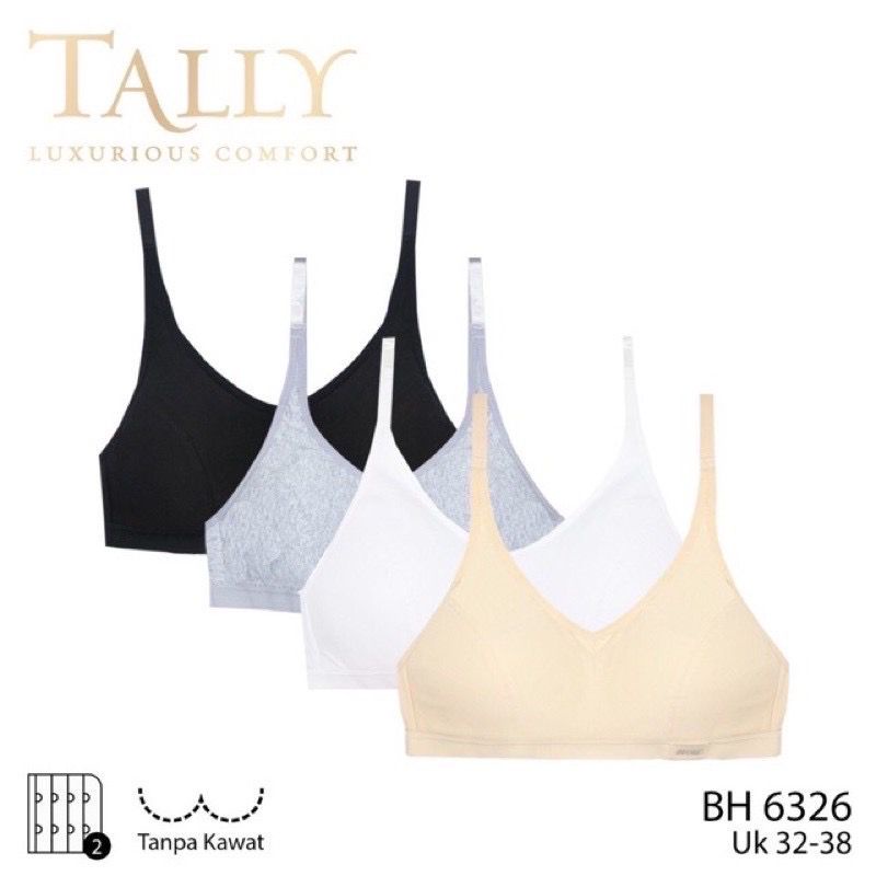 BH MINISET 6326 TALLY - BH ABG SPORT 6326 TALLY -  TALLY BRA BH HARIAN / SPORT 6326 I CUP A | TANPA BUSA I TANPA KAWAT I SIZE 32-38 - BH ANAK BARU GEDE - BH SPORT TALY TANPA BUSA - BH ABG MINISET - BH STEP 2 - ARA98STORE