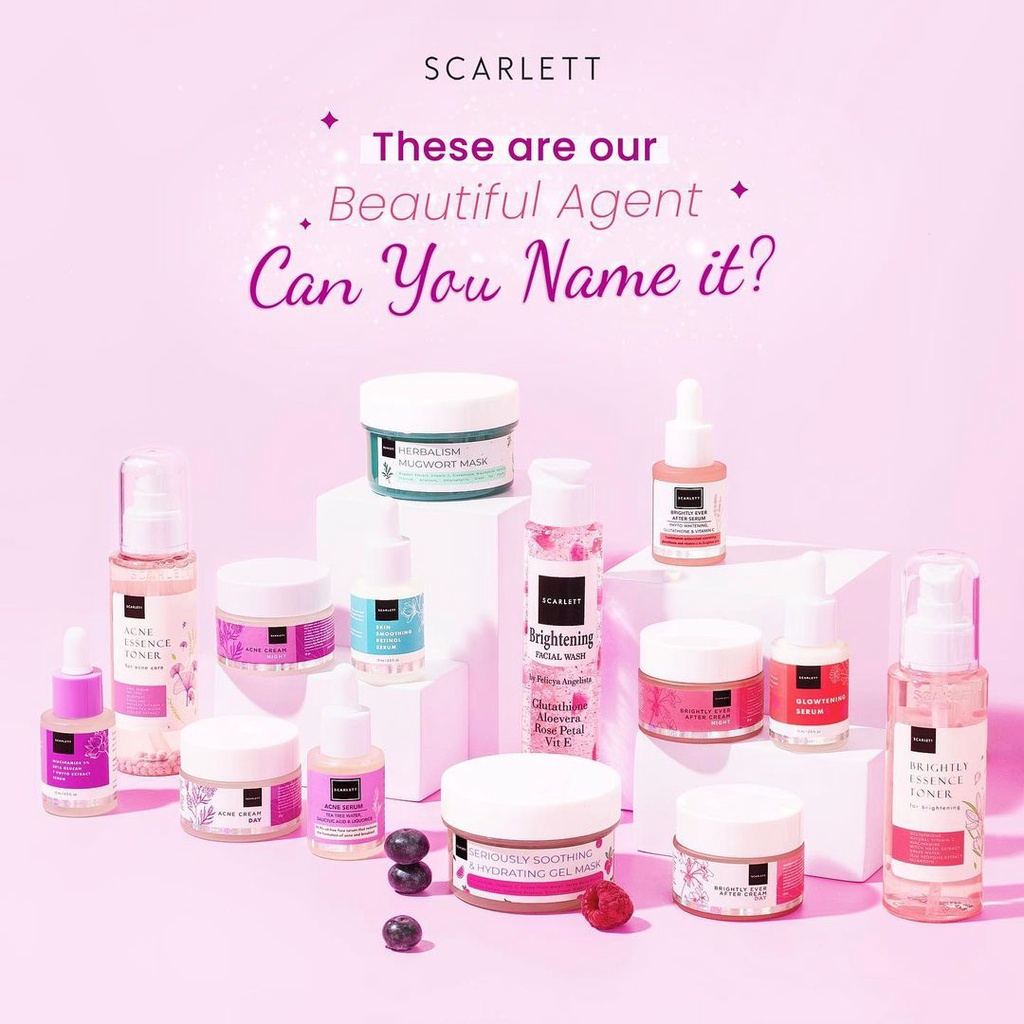 Scarlett Whitening Serum / Cream / Facial Wash / Masker