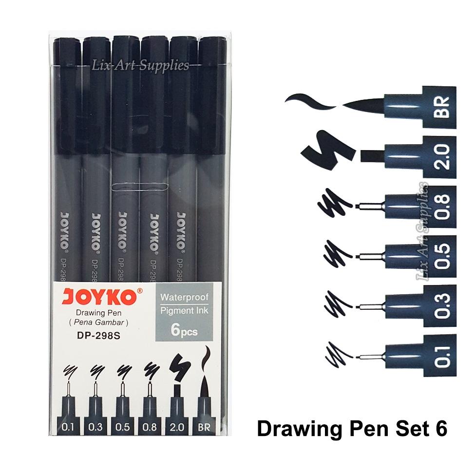 

Pusat Garansi Joyko Drawing Pen Set 6 (DP-298S)