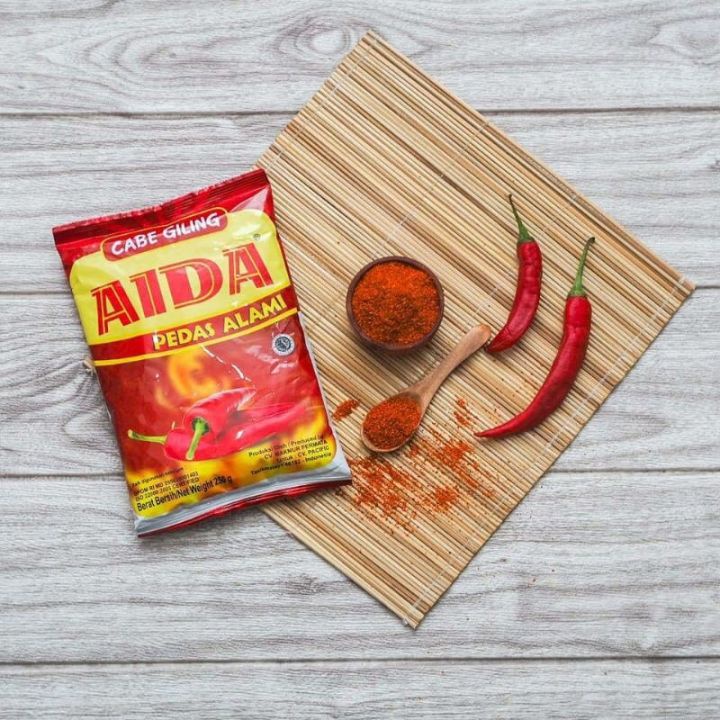 

Cabe Bubuk AIDA 100% Cabe Asli Kemasan 250gr