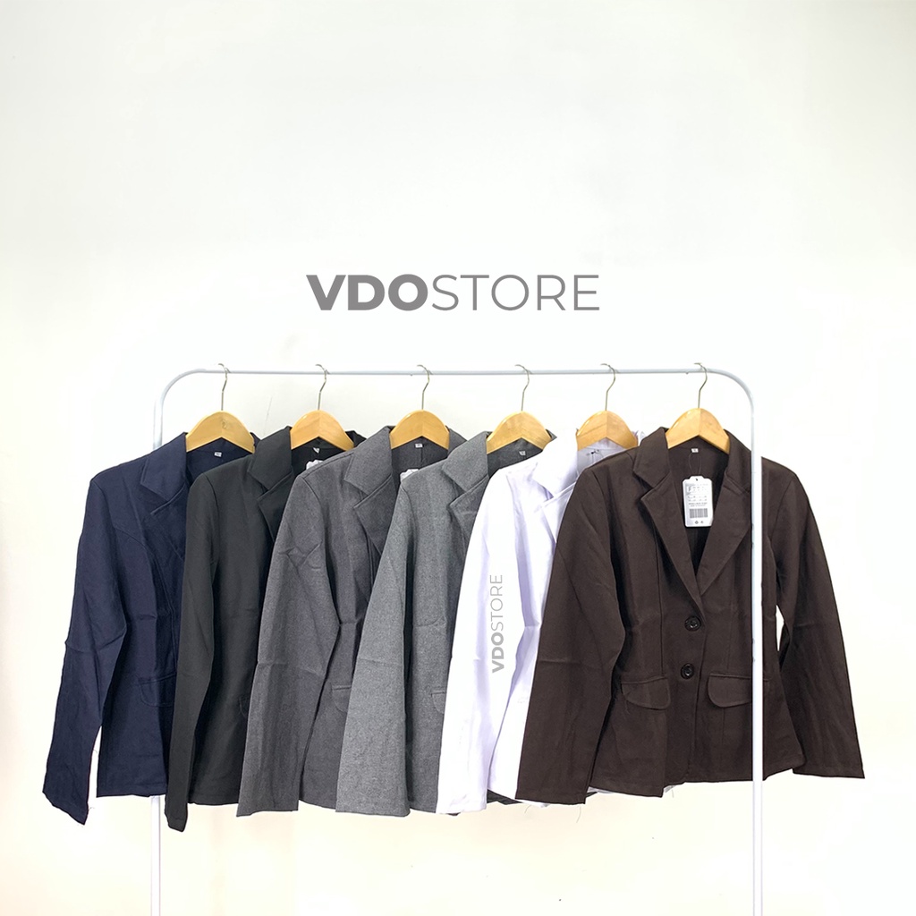 BLAZER JUMBO WANITA PREMIUM - LD 110 118 120 124 - 4XL 5XL 6XL -  ATASAN KERJA JAS KANTOR JUMBO BIG SIZE PAKAIAN BLAZER PLUS SIZE JUMBO WANITA FORMAL 4L 5L 6L 7L CEWEK BLEZER BLEZZER SIDANG SKRIPSI OUTER SET DOKTER LAB CELANA VDOSTORE