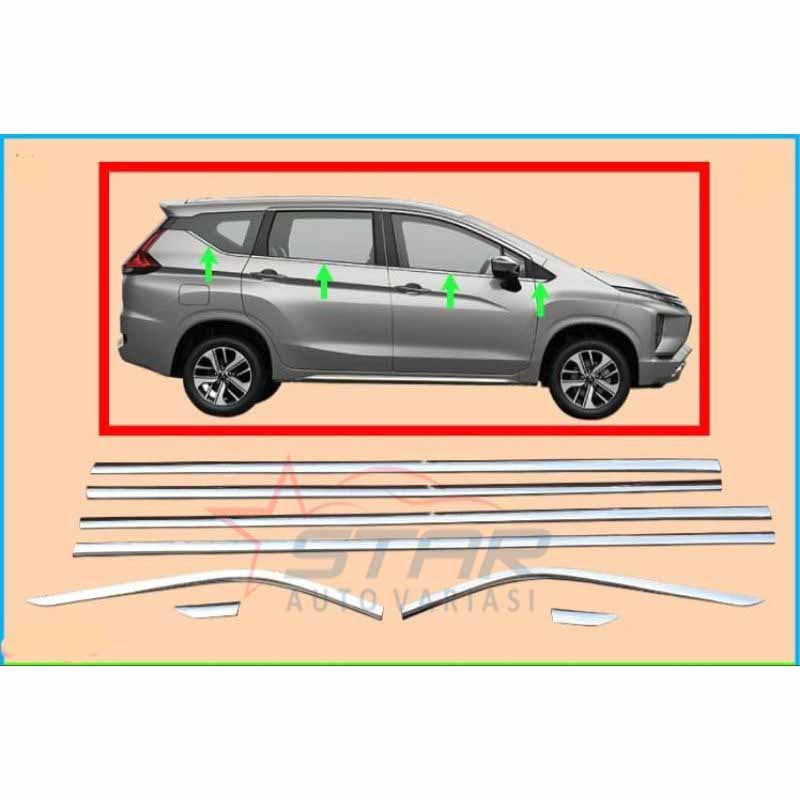 List kaca samping chrome Xpander.