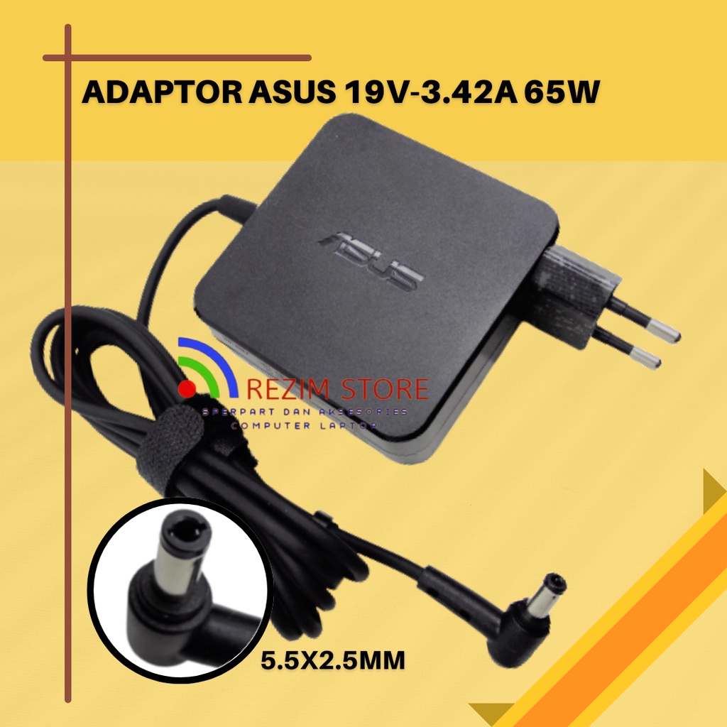 Adaptor charger Laptop Asus 19V 3.42A 65W 5.5x2.5mm Asus Type K555L X452 K455L D552 R556L A550JK W419L W518L W519L R510LV W40C W408L