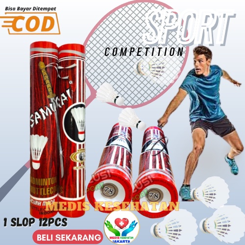 shuttlecock kok samurai Merah Kok Shuttlecock Badminton Bulutangkis Samurai Merah Samurai Gajahmada 