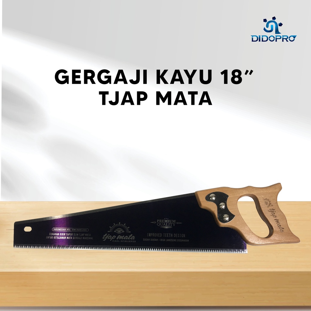 TJAP MATA / CAP MATA Gergaji Tangan /Kayu/ 18&quot; GG Ordinary (GG Halus)