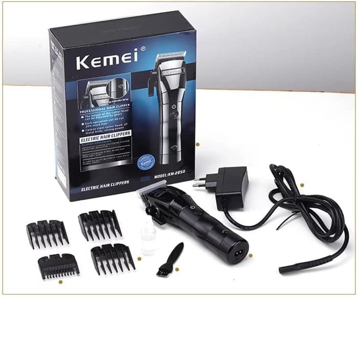 COD Alat Cukur Rambut Hair Clipper KEMEI KM-2850 Rechargeable Cordless