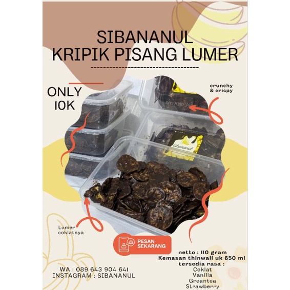

KRIPIK PISANG LUMER SIBANANUL