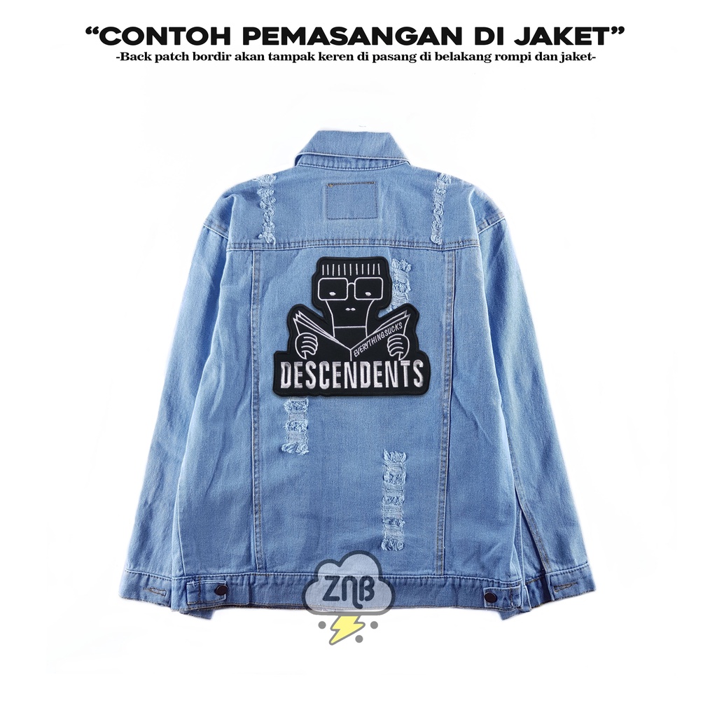 PATCH DESCENDENTS PATCH BESAR PATCH PUNGGUNG TEMPELAN AKSESORIS FASHION
