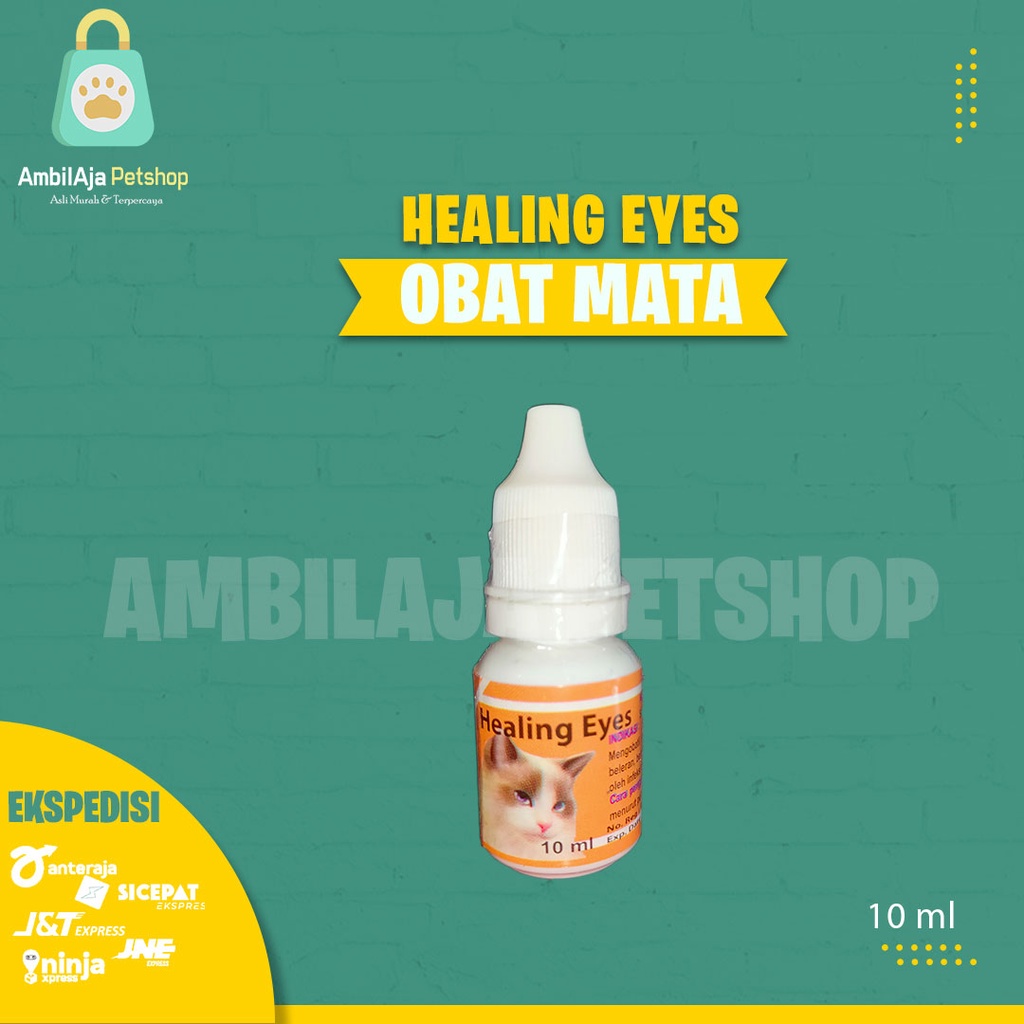 Obat Mata / Tetes Mata untuk kucing - HEALING EYES drop 10ml