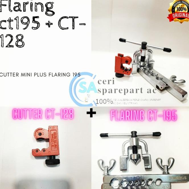 Cutter Pipa Ac Mini Ct128 Dan Flaring Ct 195 Pemekar Pipa Tembaga