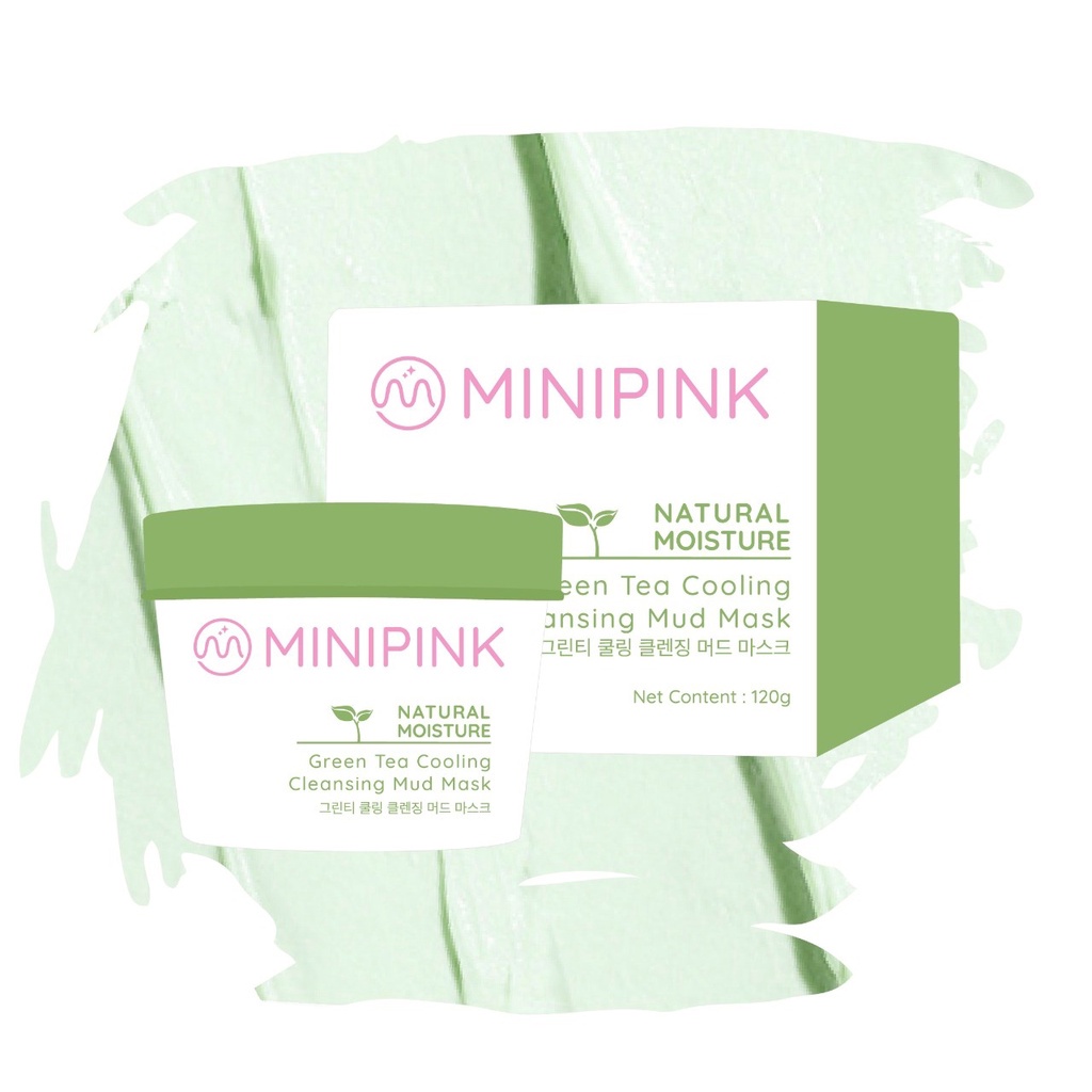 MINIPINK Anti-Aging Exfoliating Green Tea Clay Mask  Natural Skincare for a Beautiful Complexion