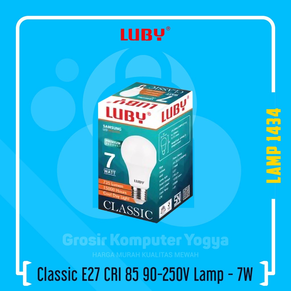 Luby Classic 7W E27 CRI 85 90-250 V LED Lamp Lampu