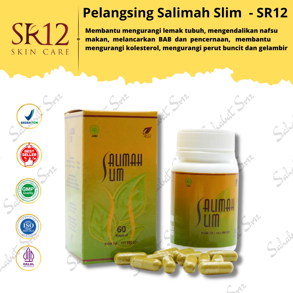 SALIMAH SLIM SR12 PELANGSING AMPUH..!! OBAT DIET / PENURUN BERAT BADAN HERBAL / BPOM ALAMI &amp; AMAN