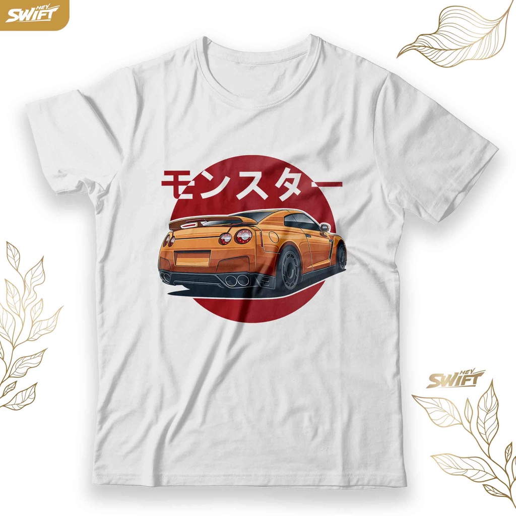 KAOS Monster nissan GTR R35 r 35 r-35 skyline JDM TSHIRT BAJU DISTRO