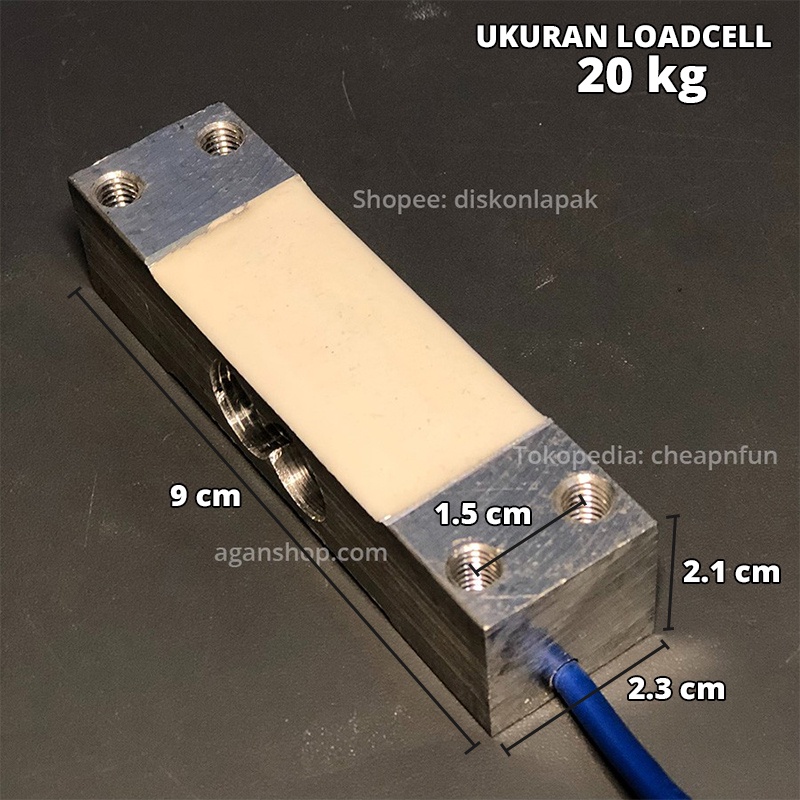 Sensor Timbangan Digital Load Cell Loadcell 20Kg