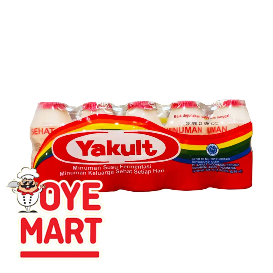 YAKULT ORIGINAL ISI 5 / SUSU YOGURT SEGAR