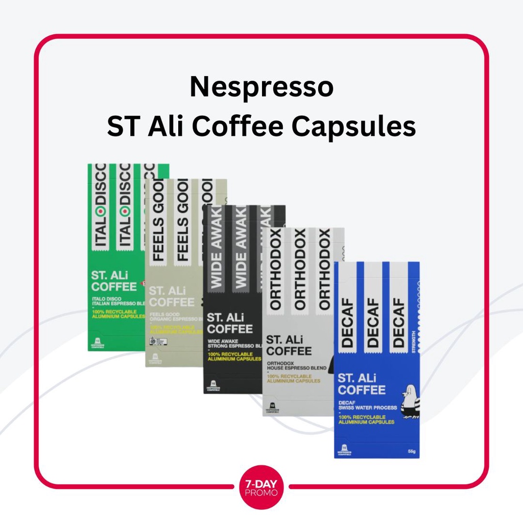 Nespresso ST Ali Coffee Capsules Kopi 10 Kapsul