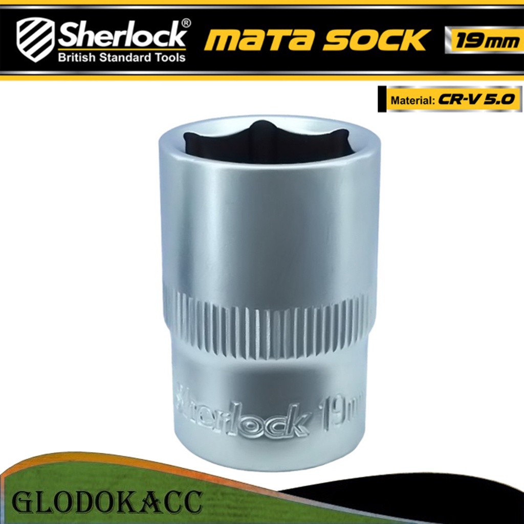 Kunci Shock 19 mm 6 PT / Sherlock Mata Sok/Sock 1/2 inch