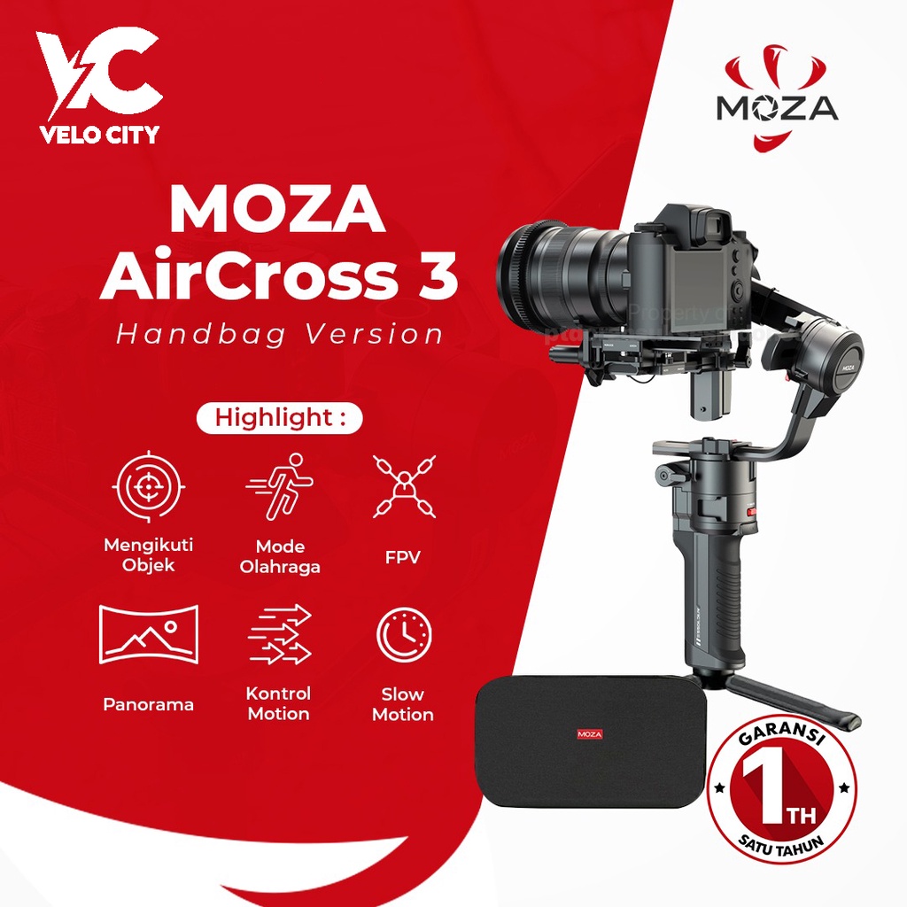 MOZA AirCross 3 With Handbag Version 3-Axis Gimbal Stabilizer