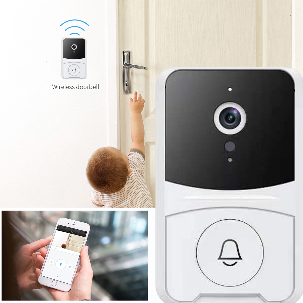 BELL RUMAH KAMERA tuya doorbell  / BEL KAMERA / IP CAMERA / BELL CAMERA MINI / BEL PINTU / BEL RUMAH / BELL WIFI bel pintu dengan Kamera - Smart Door Bell - Ip Camera - Wireless  - Wifi -  Video