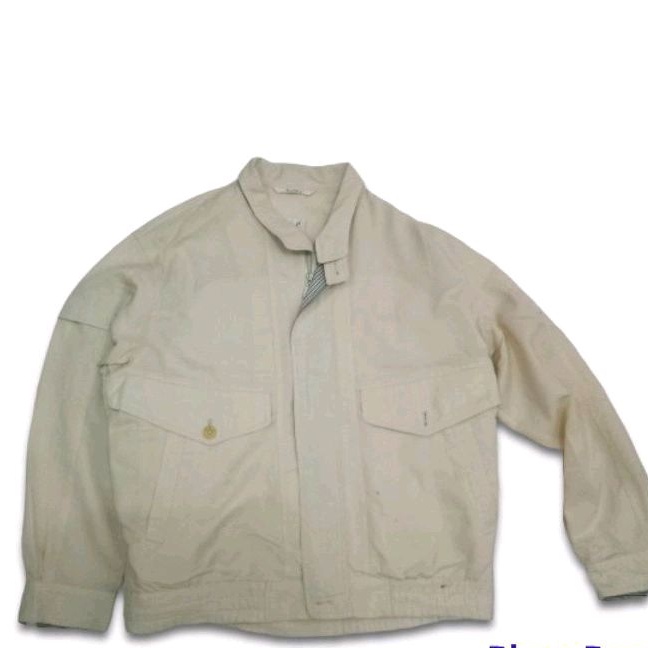 Jaket Harrington Cream Merk Troy Bros